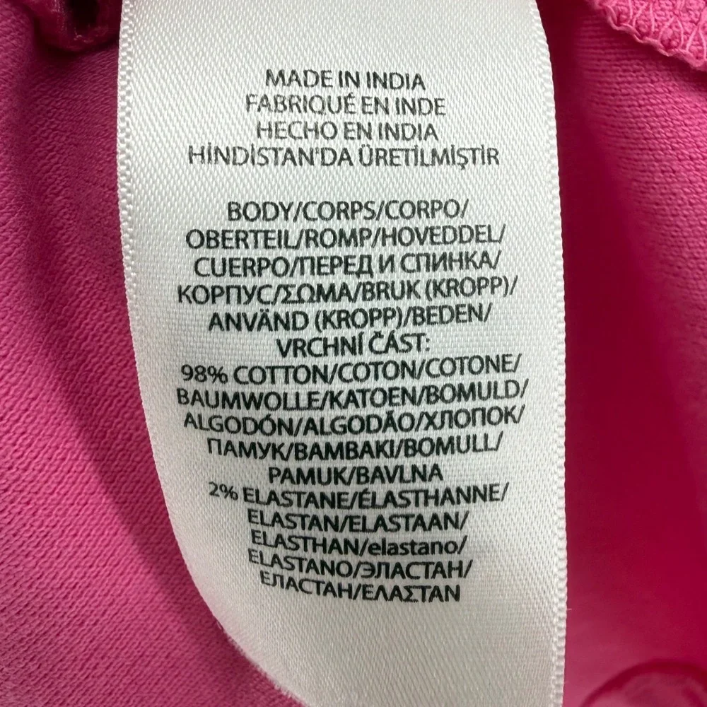 Polo Ralph Lauren Girls Pink Cotton Pique Drop Waist Polo Dress Size 6X